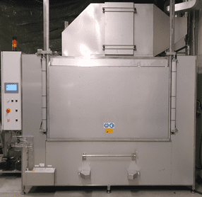 solvent washing machine for degreasing